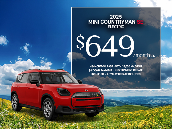 Bannière de MINI Countryman SE 2025
